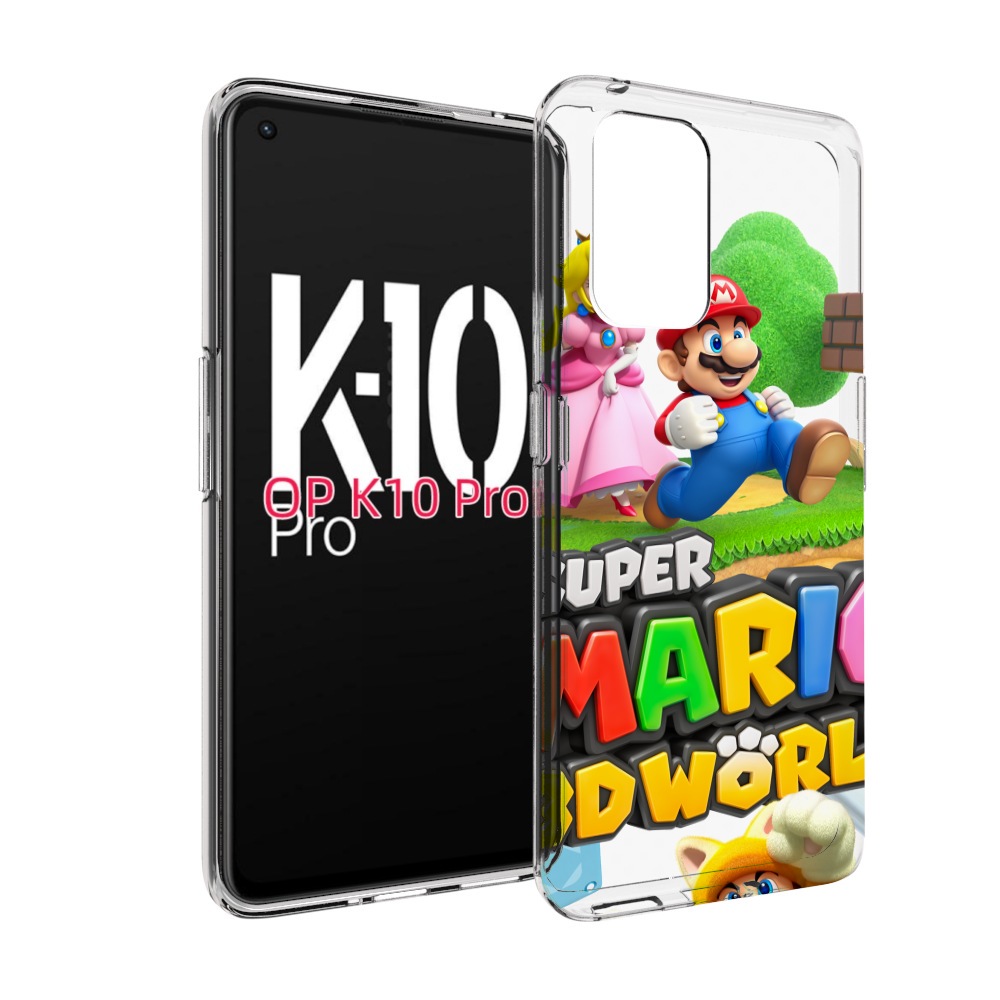

Чехол MyPads Super Mario 3D World для OPPO K10 Pro, Прозрачный, Tocco
