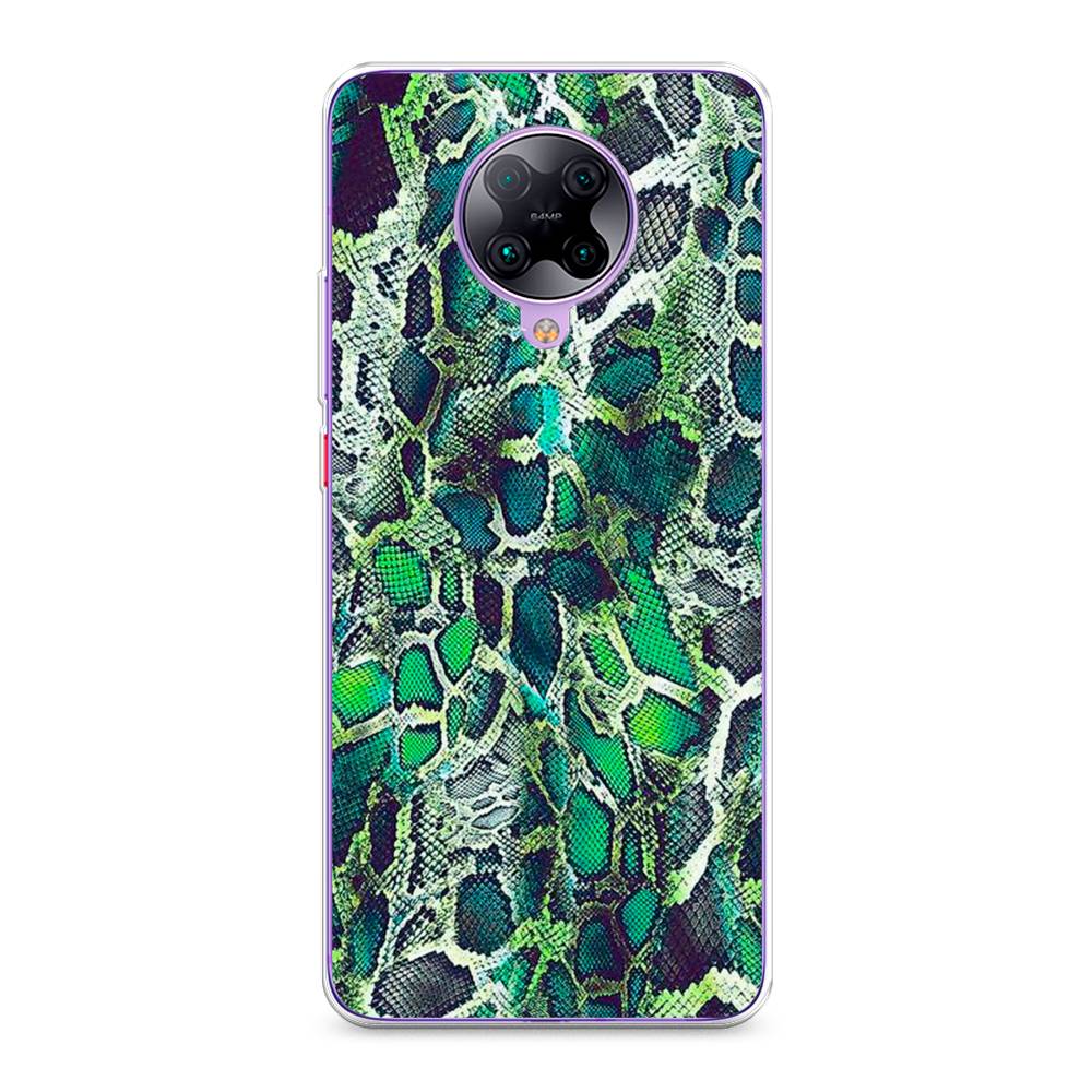 

Чехол Awog на Poco F2 Pro/Redmi K30 Pro "Зеленая кожа змеи", Разноцветный, 37050-3