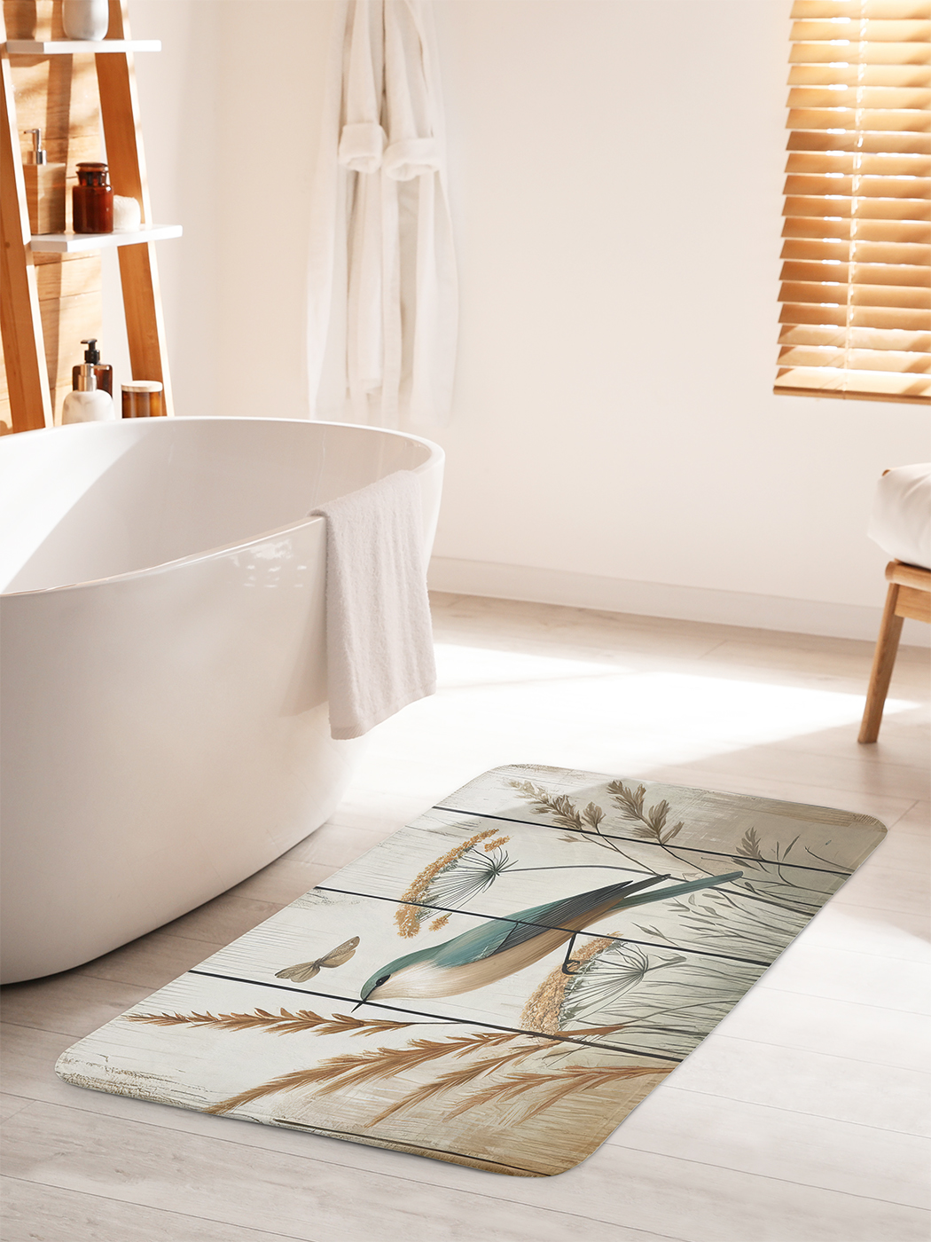 

Коврик для ванной туалета душа JoyArty "Птица в поле", bath_sd3332_60x100