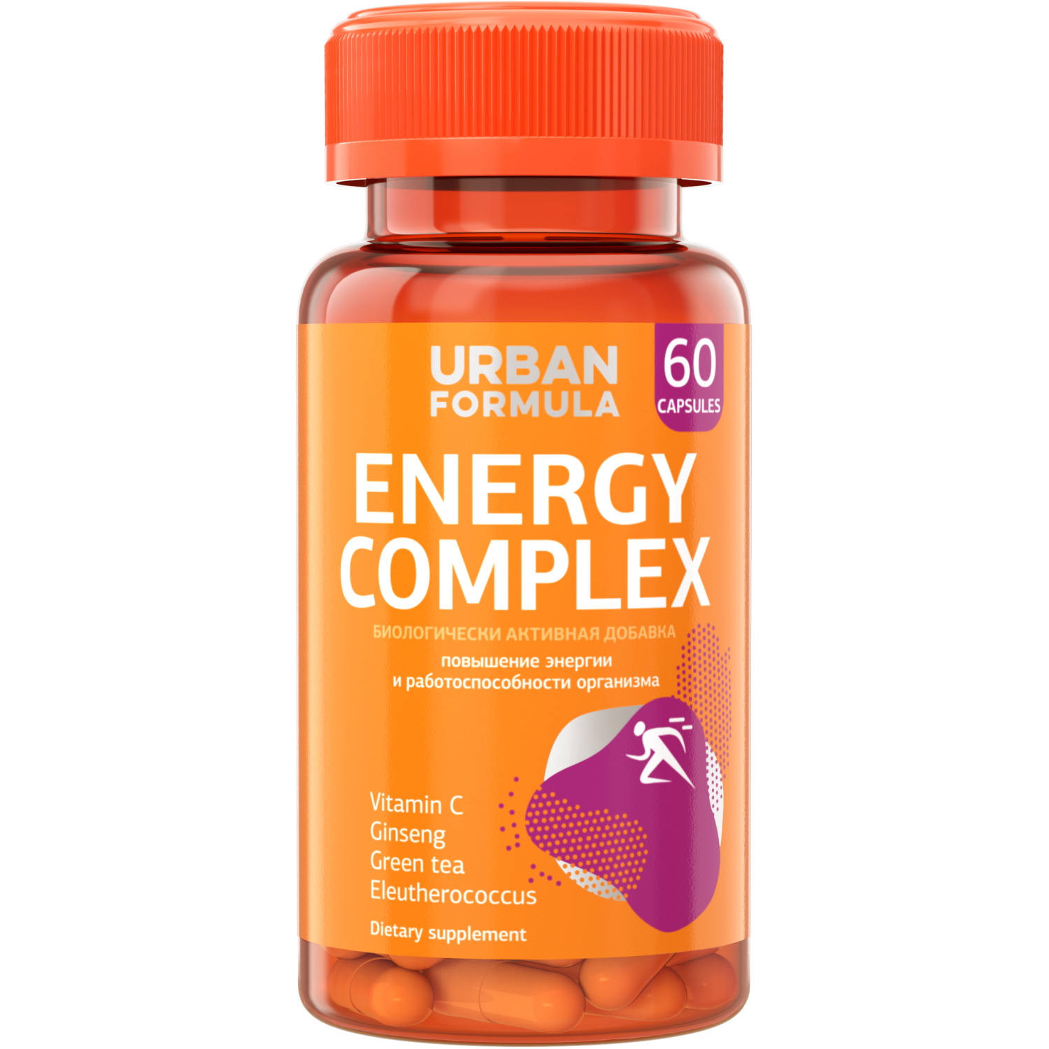 Комплекс для энергии Urban Formula с женьшенем Energy Complex капсулы 60 шт.