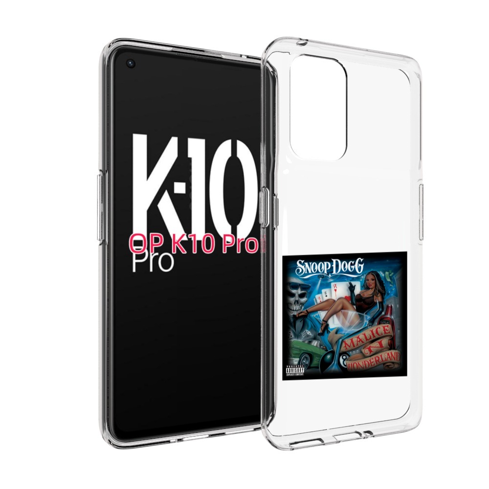 

Чехол MyPads Snoop Dogg MALICE N WONDERLAND для OPPO K10 Pro, Прозрачный, Tocco