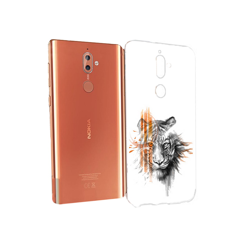 

Чехол MyPads Tocco для Nokia 9 огненный тигр (PT126479.94.526), Прозрачный, Tocco
