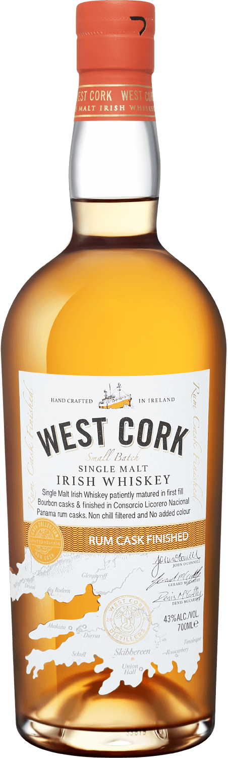 

Виски West Cork Small Batch Rum Cask Finished Single Malt Irish Whiskey