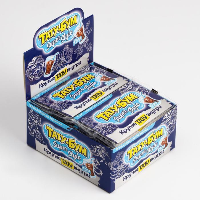 

Жевательная резинка «ТАТУ-БУМ» SUPER STYLE со вкусом колы, 12 г (5 штук )/2 упаковки/