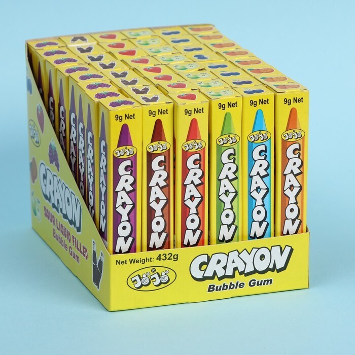 

Жевательная резинка Jojo Crayon Babble Gum с начинкой, 9 г /6 штук/