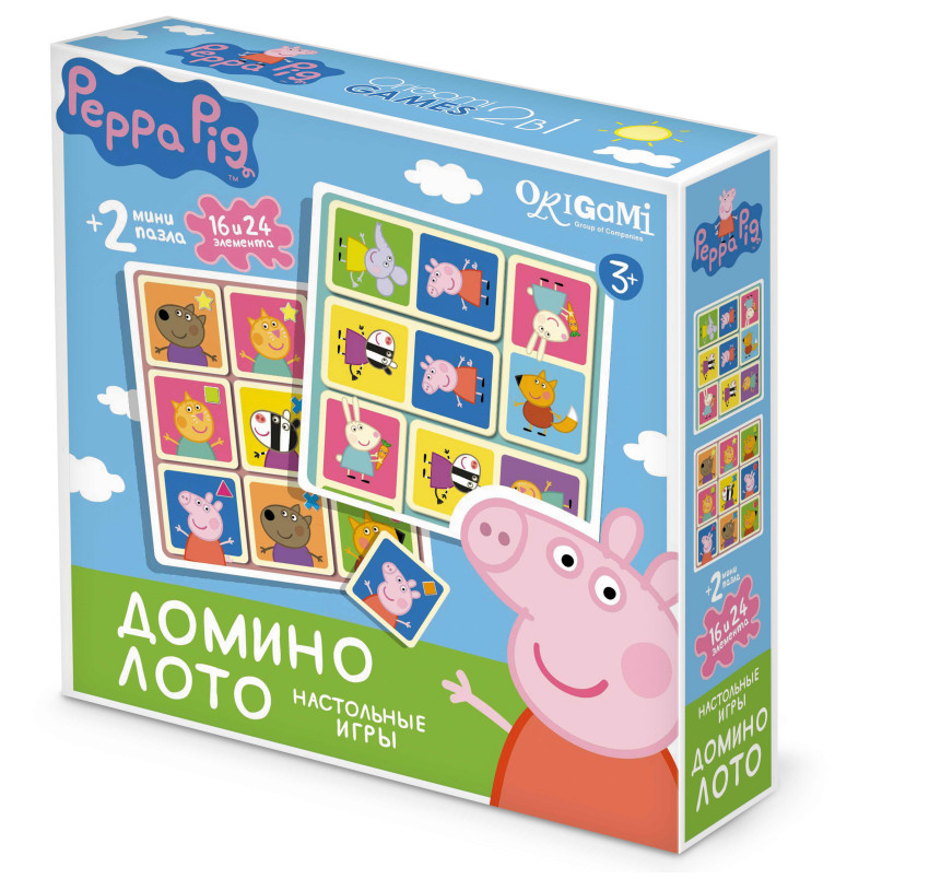 

Настольная игра 2 в 1 "Peppa Pig. Домино и Лото"