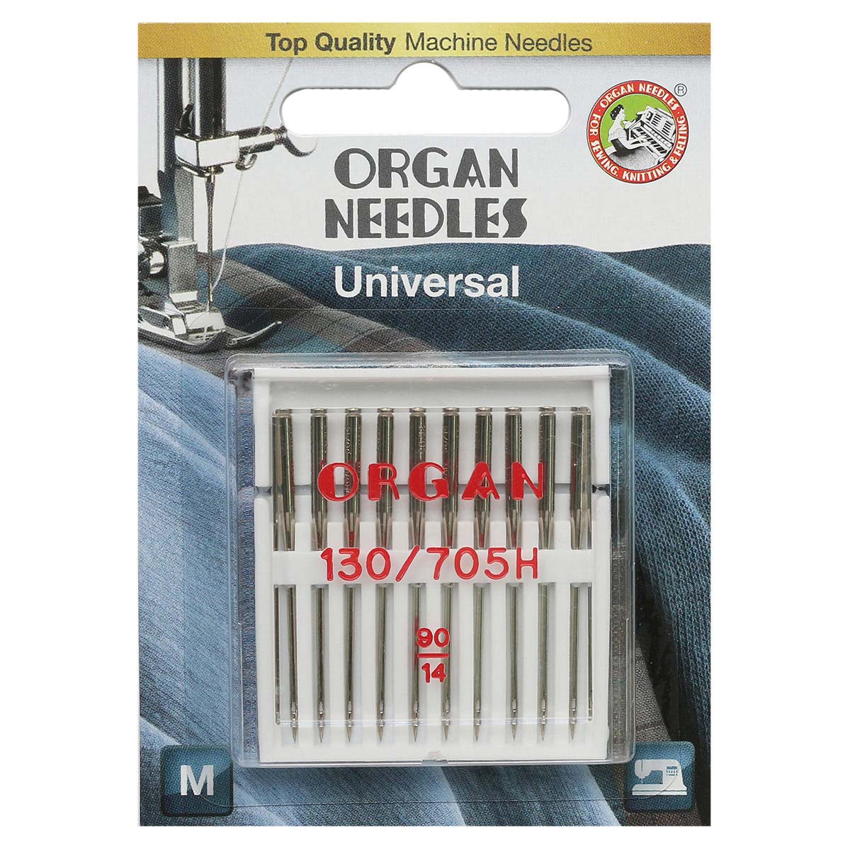 Иглы Organ универсальные 10/90 иглы для вышивания по канве d 0 76 0 94 1 05 мм 3 7 4 6 см 6 шт