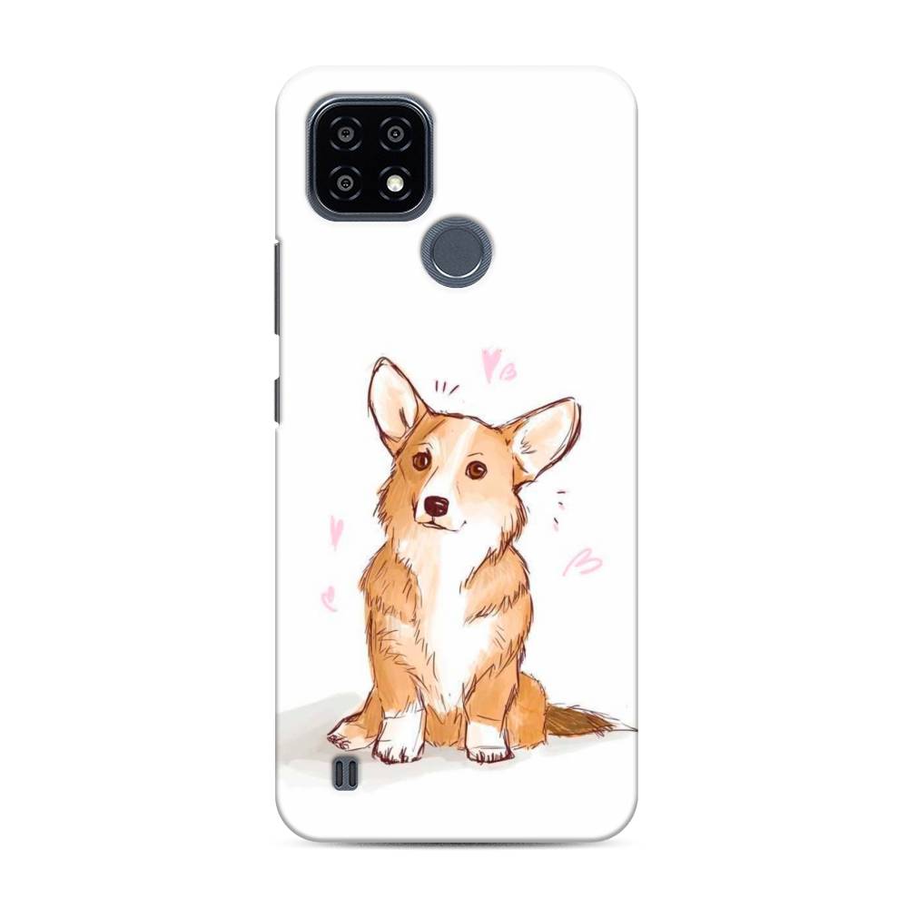 

Пластиковый чехол "Корги любовь" на Realme C21Y, 256820-1