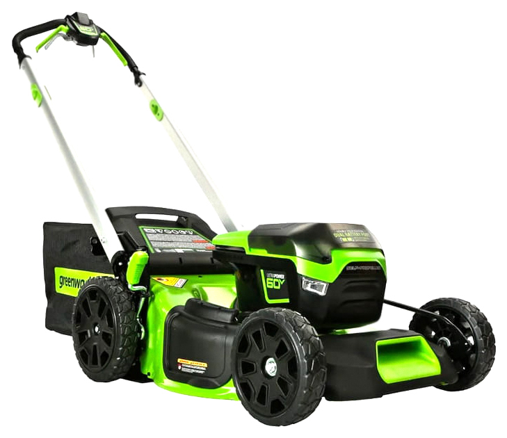 Аккумуляторная газонокосилка Greenworks GD60LM51SPK4 2514307UB 60 В АКБ и ЗУ в комплекте