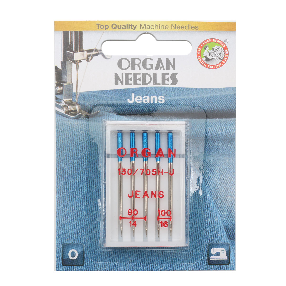 Иглы Organ джинсовые 5/90 -100 Blister иглы organ джинсовые 5 90 blister