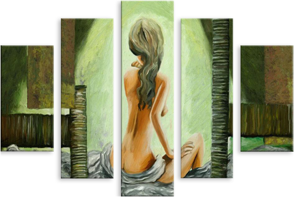 

Картина модульная на холсте Модулка Девушка 120x88 см, 3691