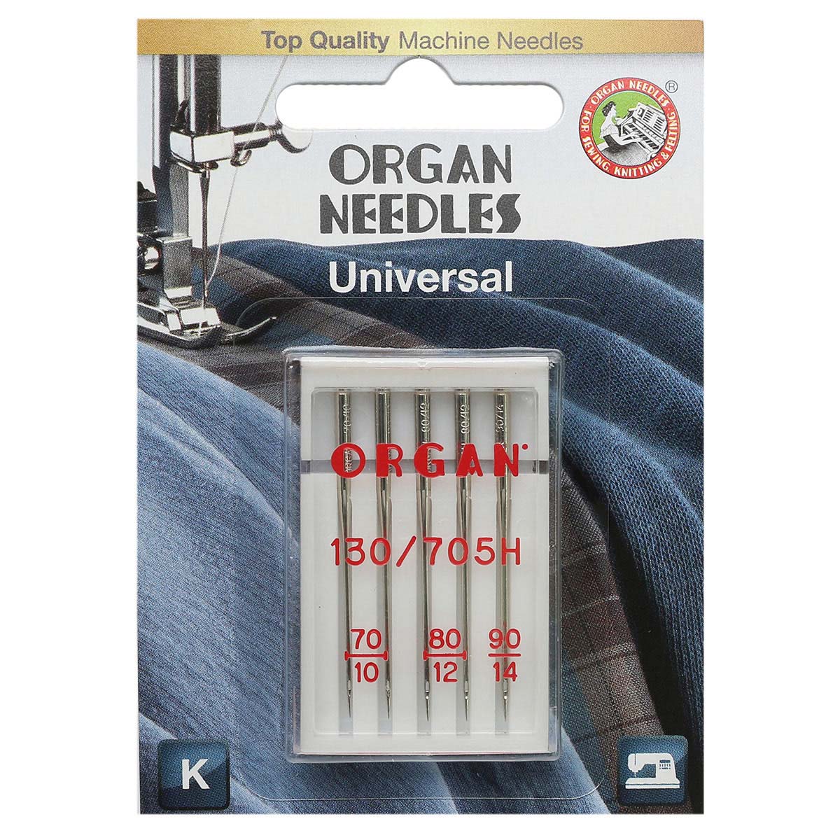 Иглы Organ универсальные 5/70- 90 Blister иглы organ универсальные 5 100
