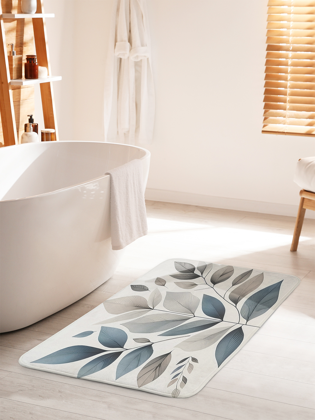 

Коврик для ванной туалета душа JoyArty "Листья в полёте", bath_sd3318_60x100