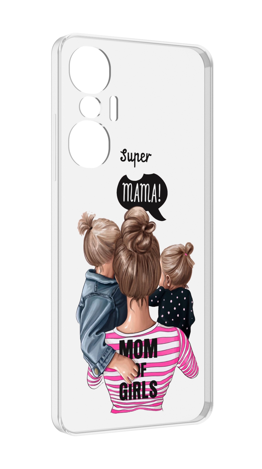 

Чехол MyPads Супер-мама-2 женский для Infinix Hot 20S противоударный, Tocco