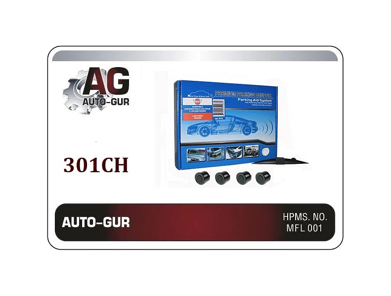 

AUTO-GUR Сенсор парковочный (парктроник) М5 PZ301 черный