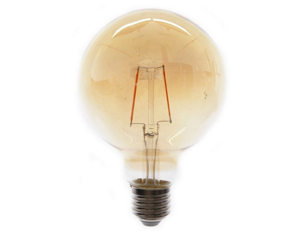 фото Светодиодная лампа для открытого светильника стил лайф, янтарная, теплый белый led-огонь, kaemingk