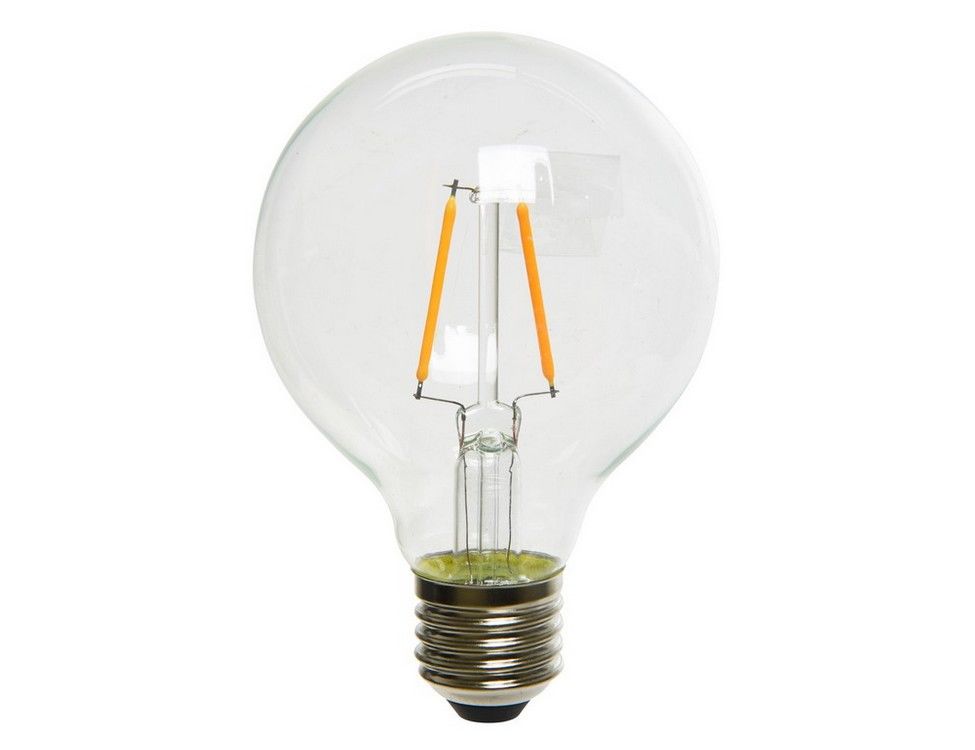 фото Светодиодная лампа для открытого светильника стил лайф, прозрачная, белый led-огонь, 8х12 kaemingk