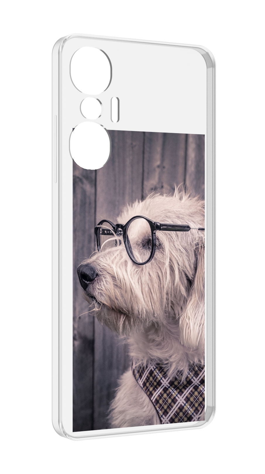 

Чехол MyPads Собака-в-очках для Infinix Hot 20S противоударный, Tocco