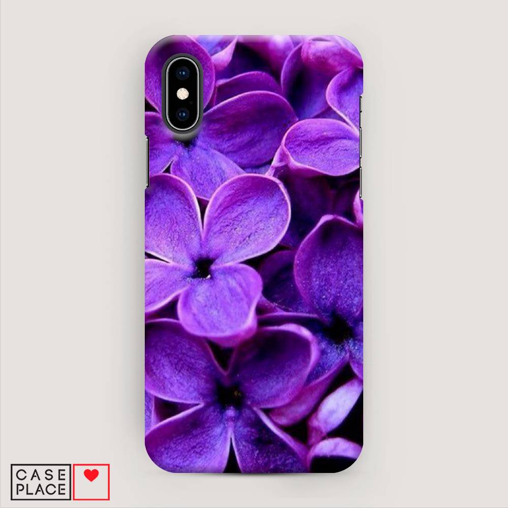 

Пластиковый чехол "Сирень крупная" на Apple iPhone X (10), 11020-6