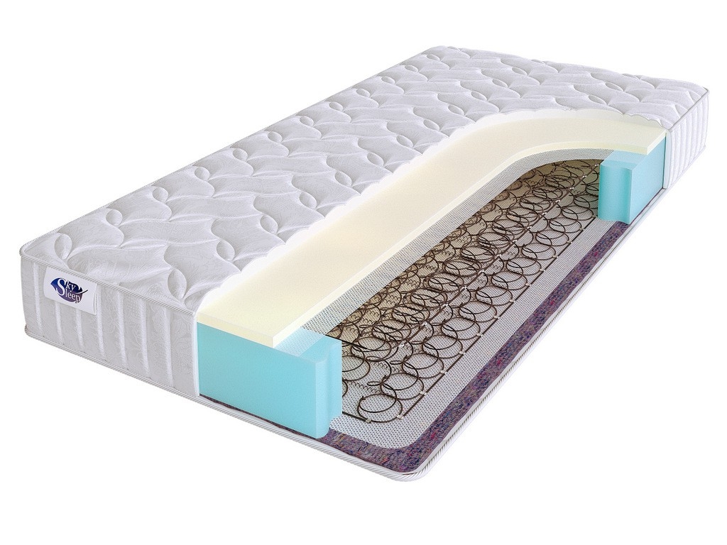 

Матрас SkySleep One Side 2 BS 90х195, Бежевый;белый;серый;серебристый, One Side 2 BS