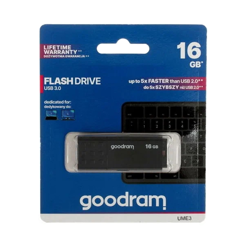 

Флешка Goodram 16 ГБ (UME3-0160K0R11)