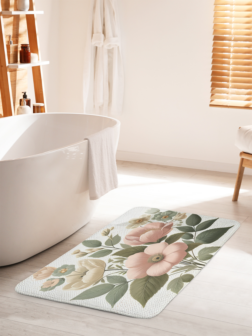 

Коврик для ванной туалета душа JoyArty "Нежные цветы", bath_sd3314_60x100