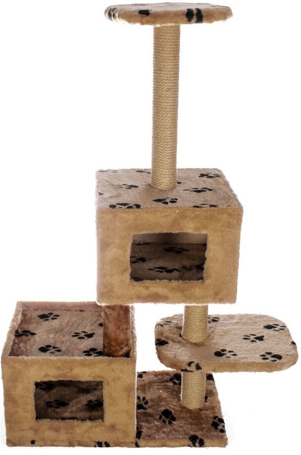 

Домик для кошек и собак Yami-Yami Лапушка, коричневый, 35x83x117см
