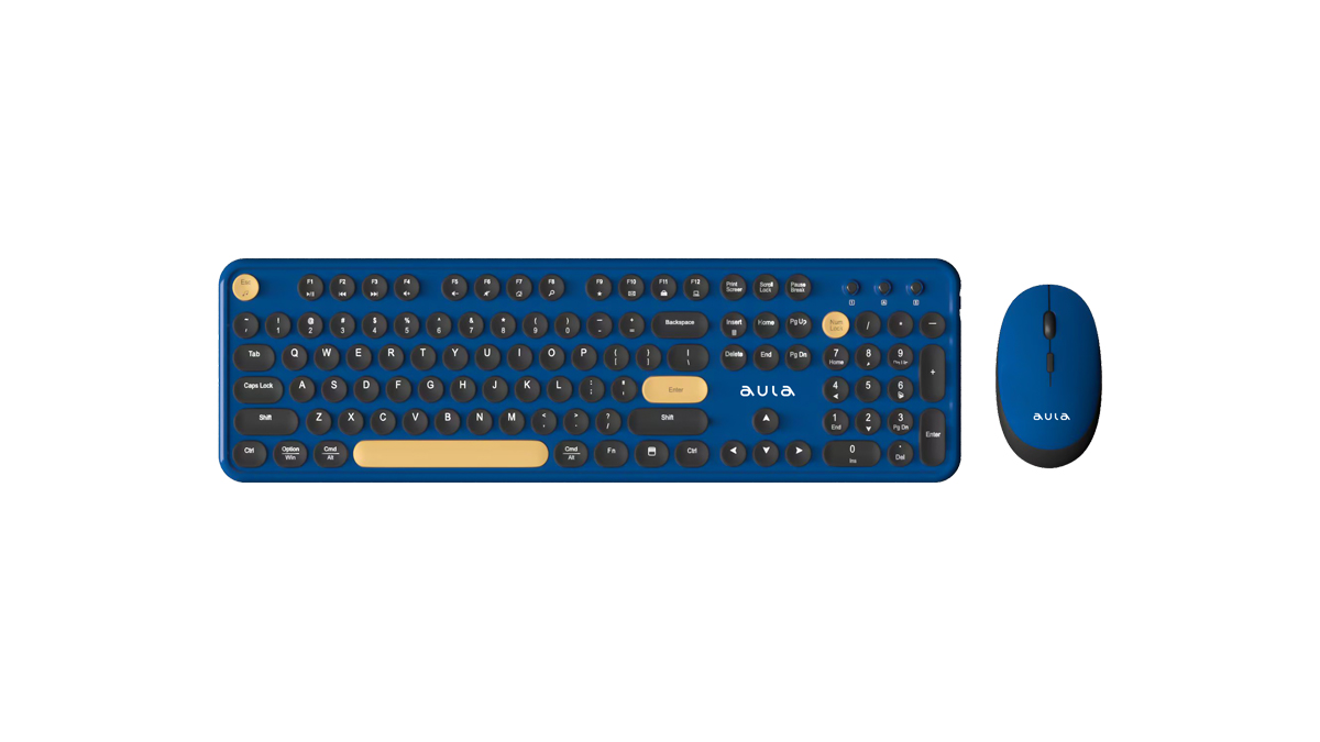 Комплект клавиатура + мышь AULA AC306 Royal Blue-Black