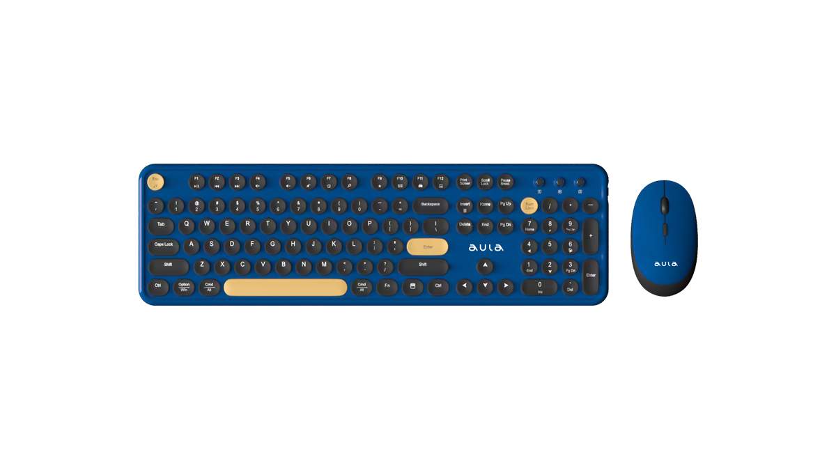 Комплект клавиатура + мышь AULA AC306 Royal Blue-Black