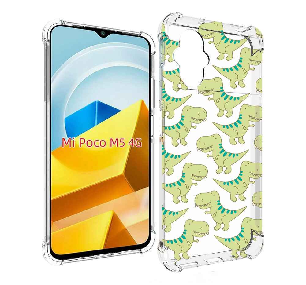

Чехол MyPads Tocco для Xiaomi M5 зеленые-динозаврики, Прозрачный, Tocco
