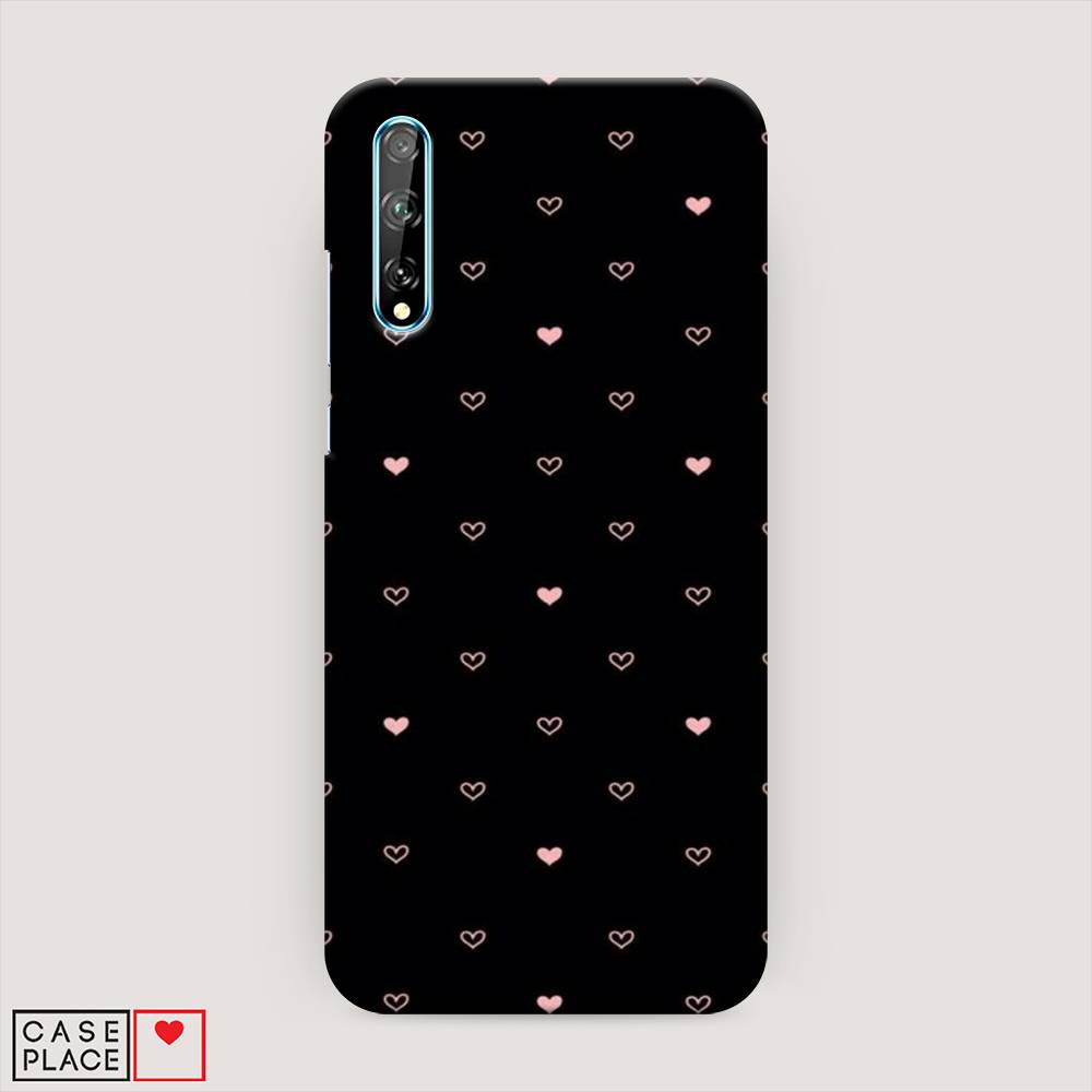 

Чехол Awog "Черный фон и сердечки" для Huawei Y8p
