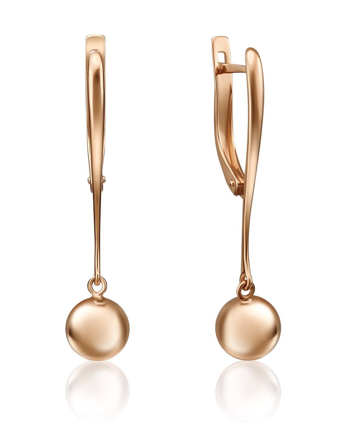 

Серьги подвески из красного золота PLATINA jewelry 02-4269-00, 02-4269-00