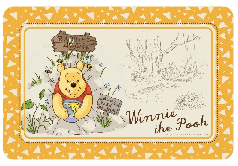 фото Коврик под миску для животных triol disney winnie the pooh прямоугольная