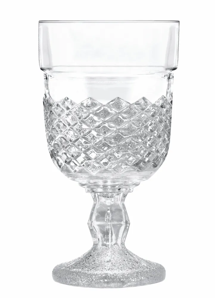 Подарочный набор бокалов с алмазной гравировкой Promsiz 330 мл, 4 шт.