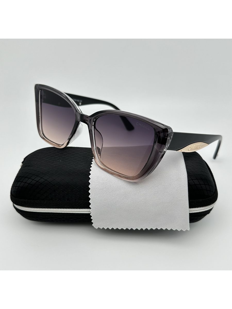 

Солнцезащитные очки женские NoBrand 574 Реплика серо-коричневые, 574 Реплика