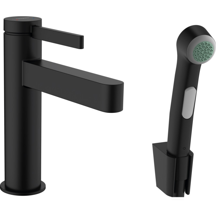 

Смеситель для раковины с гигиеническим душем Hansgrohe Finoris 76210670, Черный