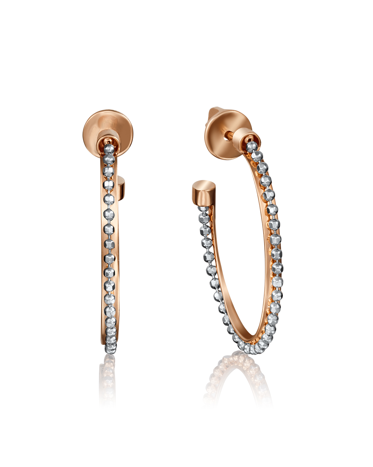 

Серьги конго из красного золота/белого золота PLATINA jewelry 02-4229-00, 02-4229-00