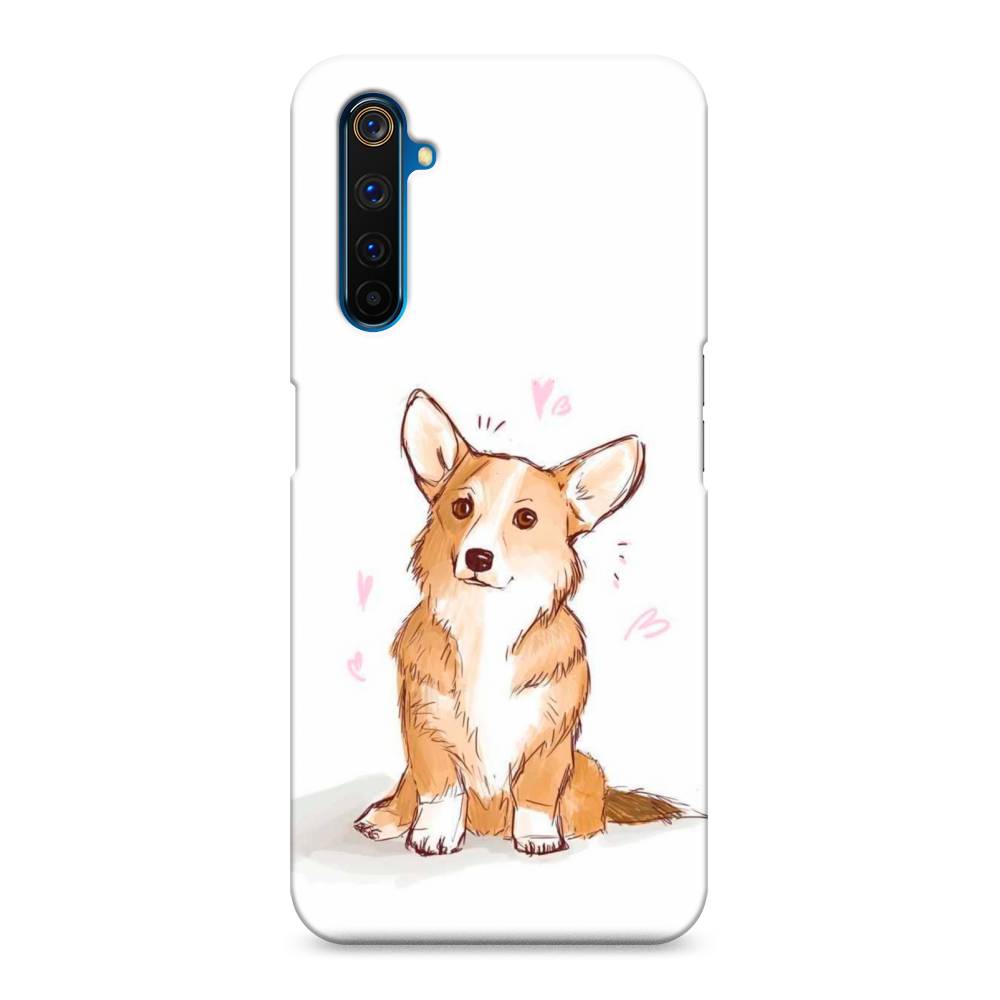 

Пластиковый чехол "Корги любовь" на Realme 6 Pro, 252820-1