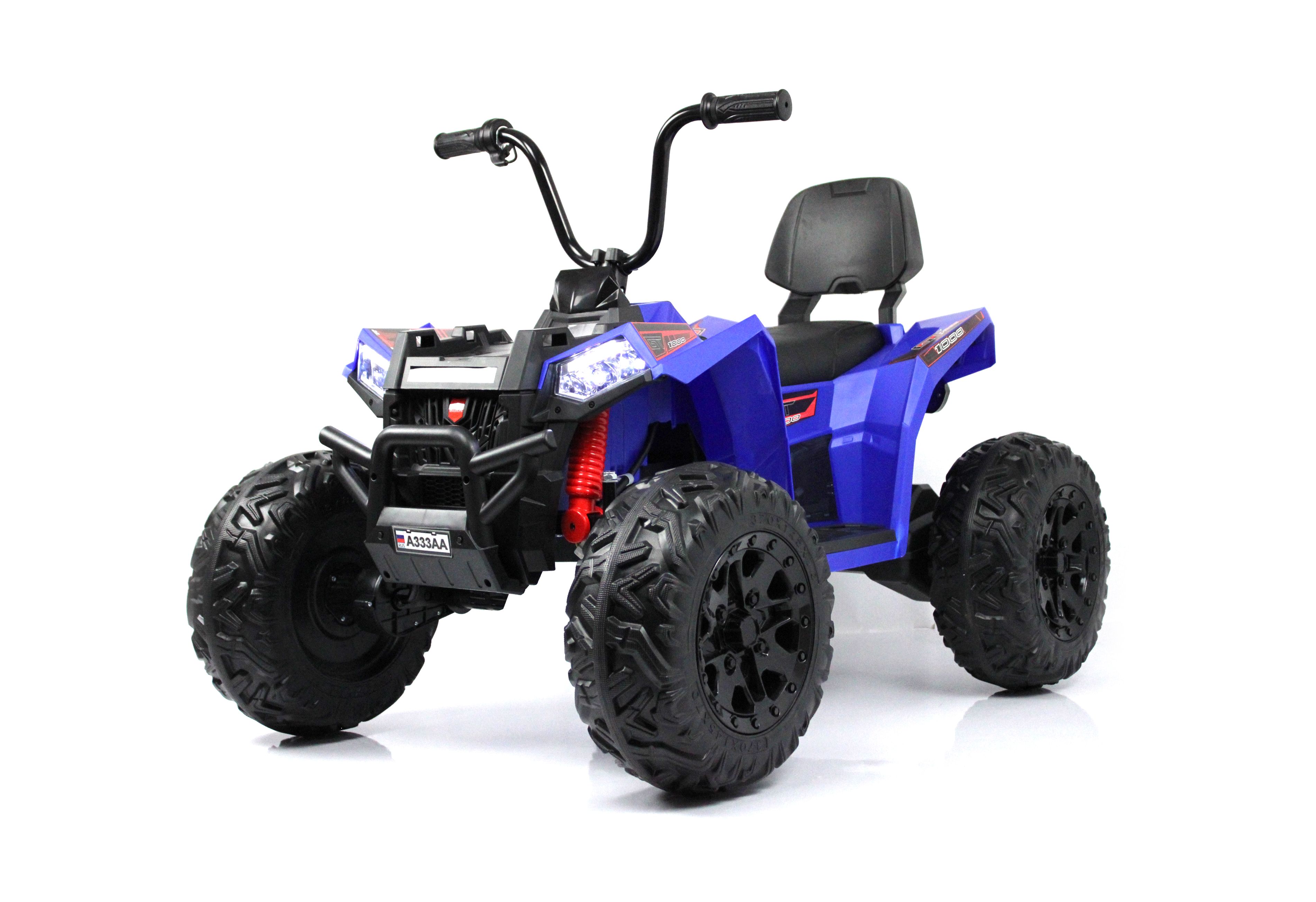 фото Детский электроквадроцикл rivertoys a333aa 4wd, синий