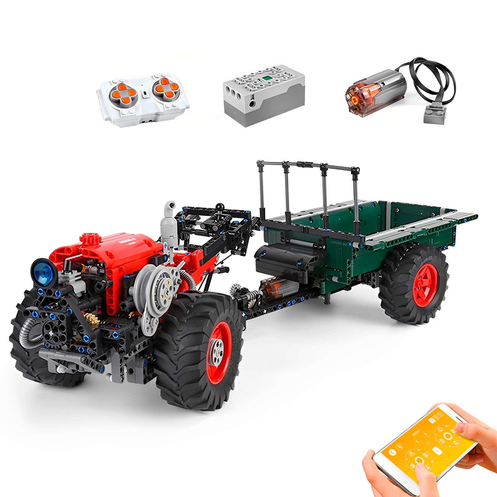 

Конструктор Market toys lab Mould King Трактор, с д/у, 1312 деталей, 17005