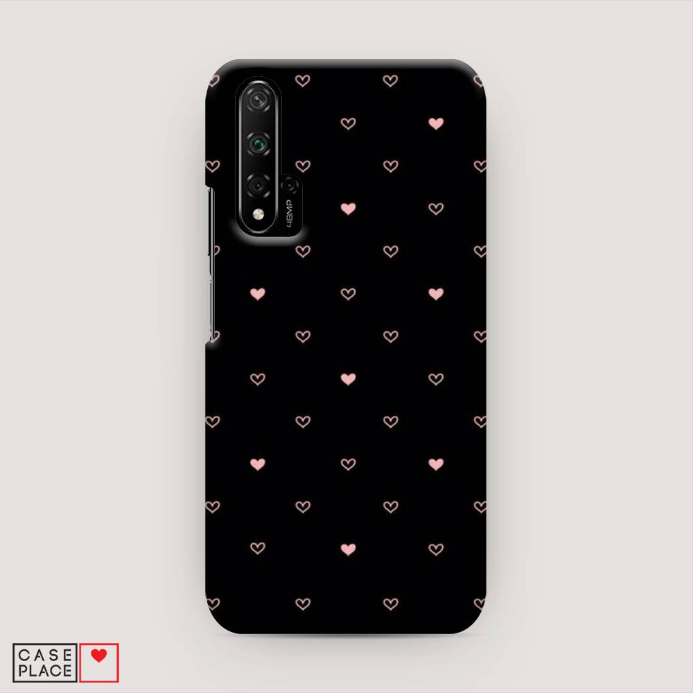 

Чехол Awog "Черный фон и сердечки" для Honor 20, 69520-2