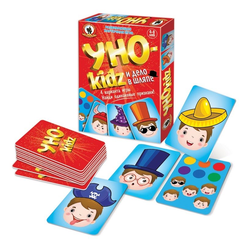 Карточная игра Русский стиль УНОkidz Дело в шляпе, 04690/РС ведьма кот и дело в шляпе