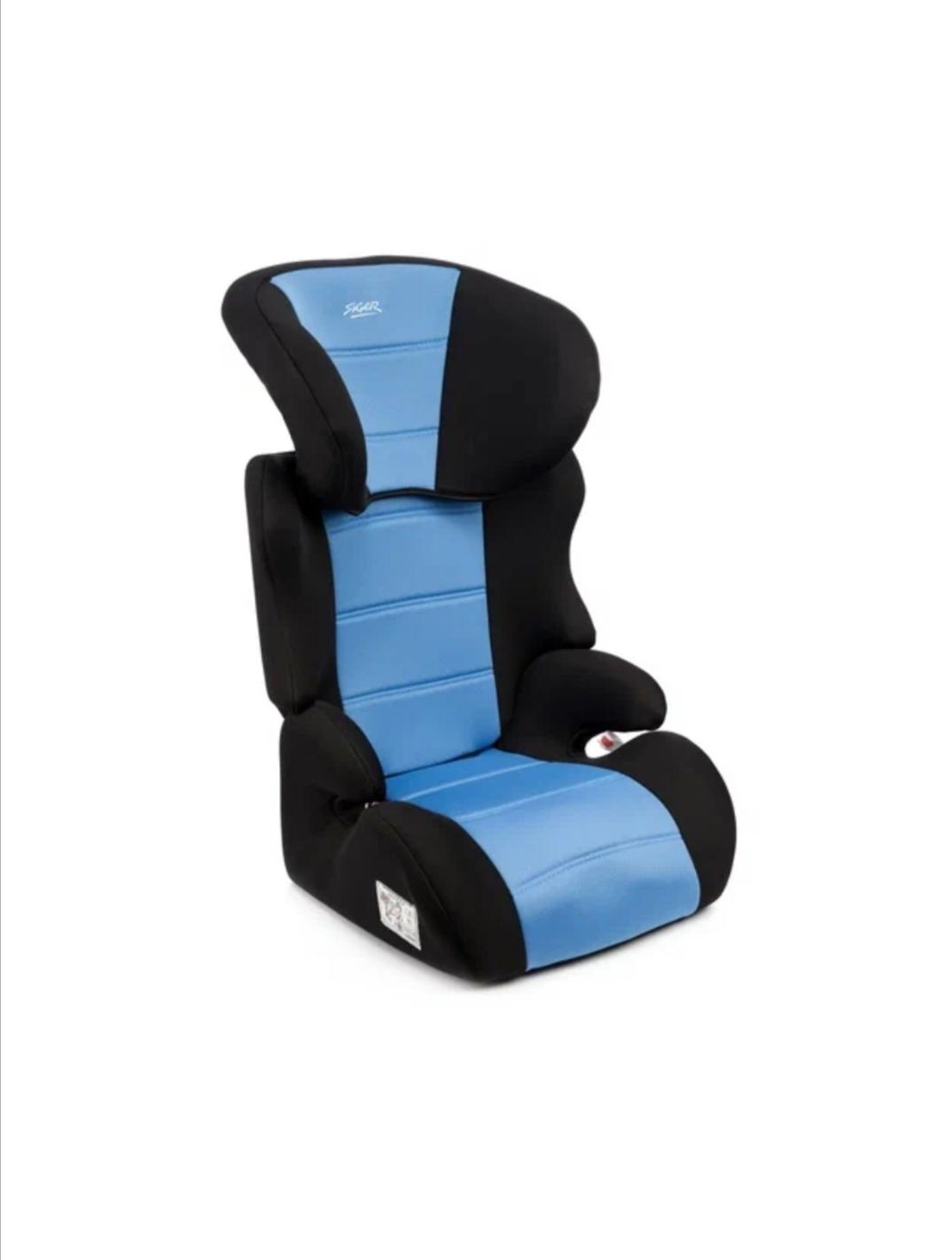 Автокресло Детское Каркасное Группа 2/3 (От 15 До 36 Кг) Голубой Siger Смарт (Ремень) AZAR ремень безопасности пятиточечный универсальный в коляску стульчик для кормления автокресло детское