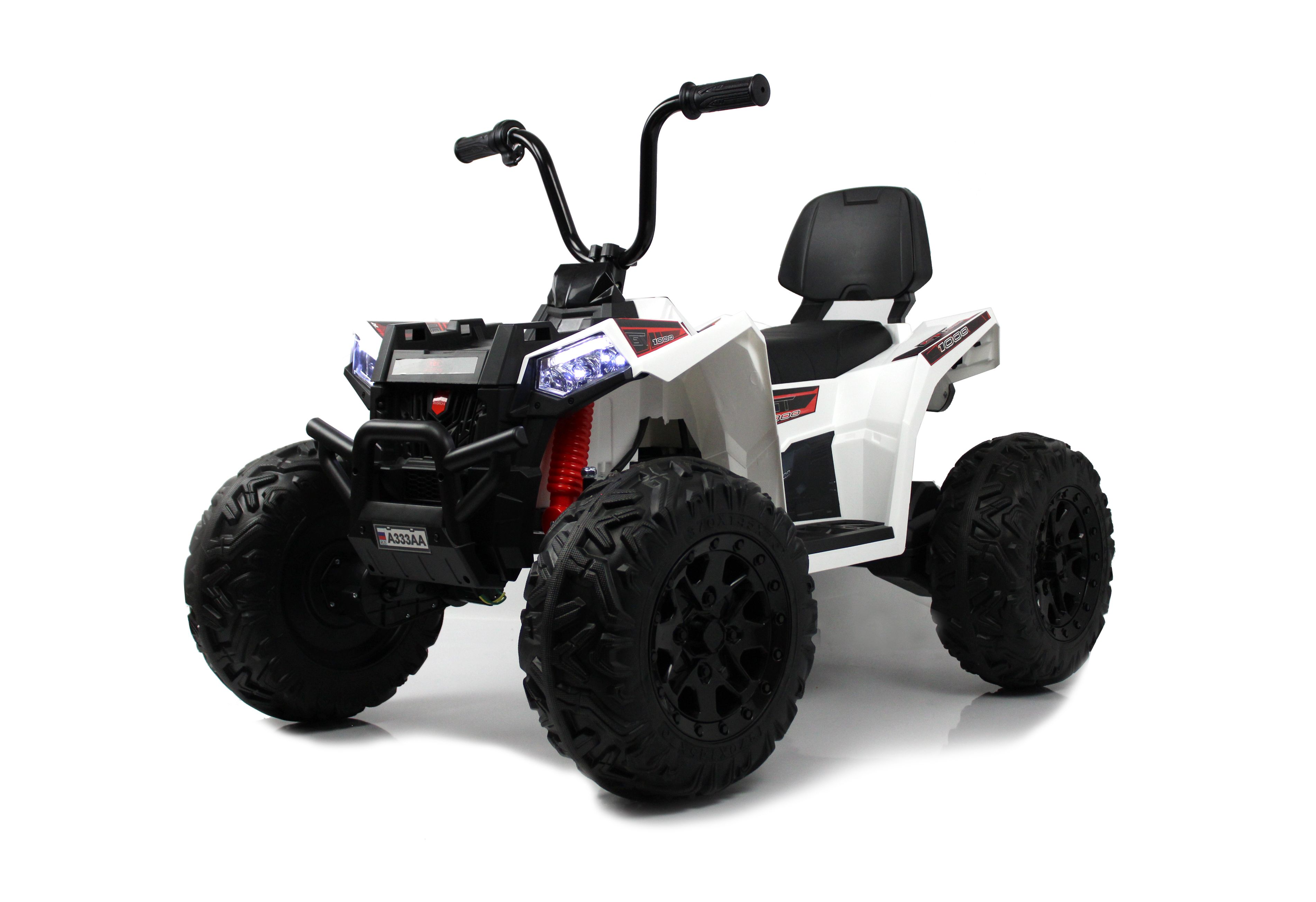 

Детский электроквадроцикл RIVERTOYS A333AA 4WD белый