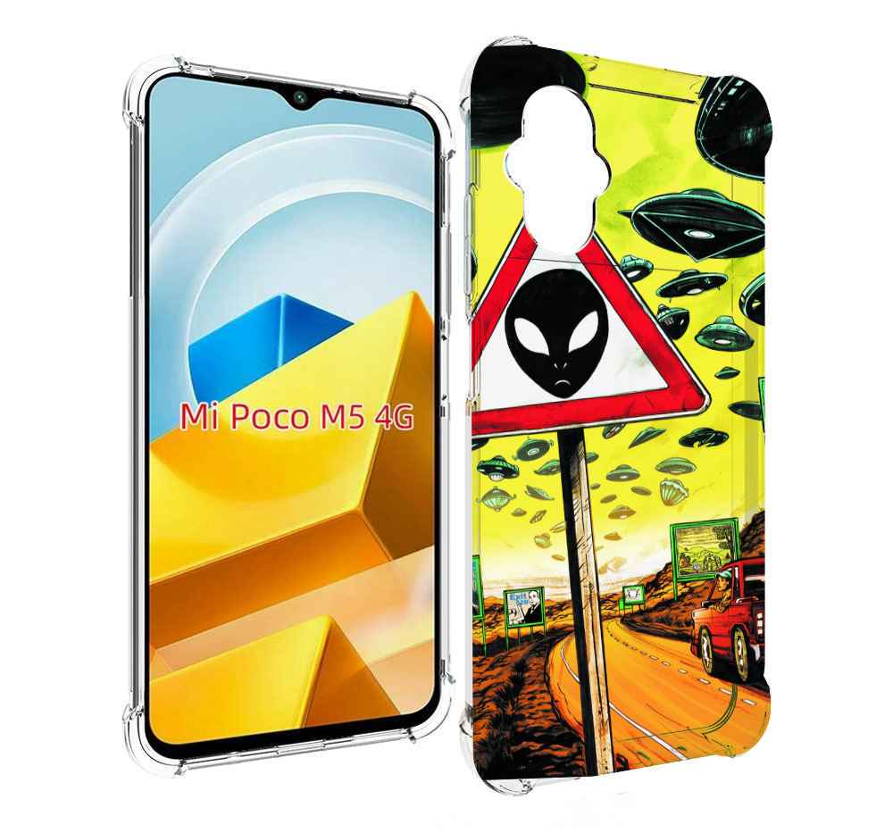 

Чехол Mypads Дорога К Инопланетянам Для Poco M5 Пр, Прозрачный, Tocco