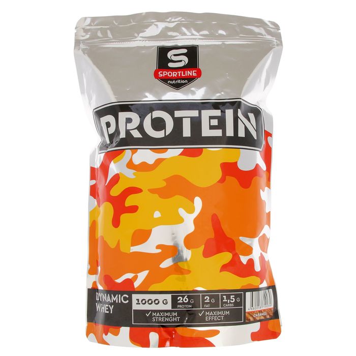 

Протеин SportLine Dynamic Whey Protein, карамель, спортивное питание, 1 кг