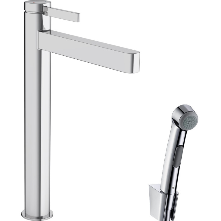 фото Смеситель для раковины hansgrohe finoris 76220000 с гигиеническим душем