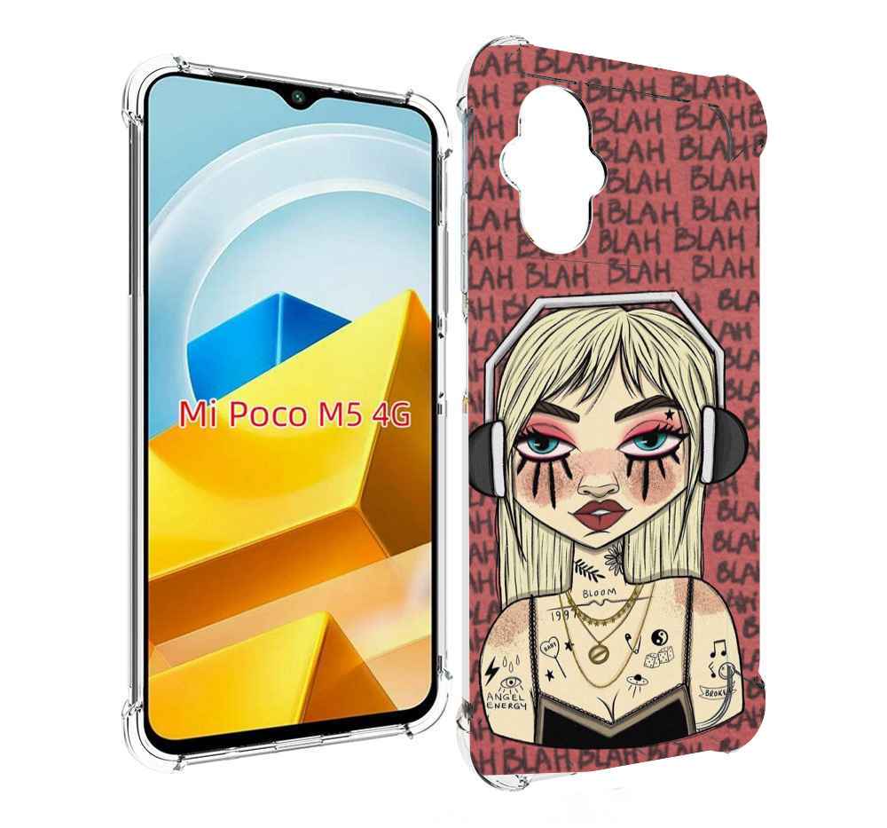

Чехол MyPads Tocco для Xiaomi M5 дерзкая-девушка-в-наушниках женский, Прозрачный, Tocco