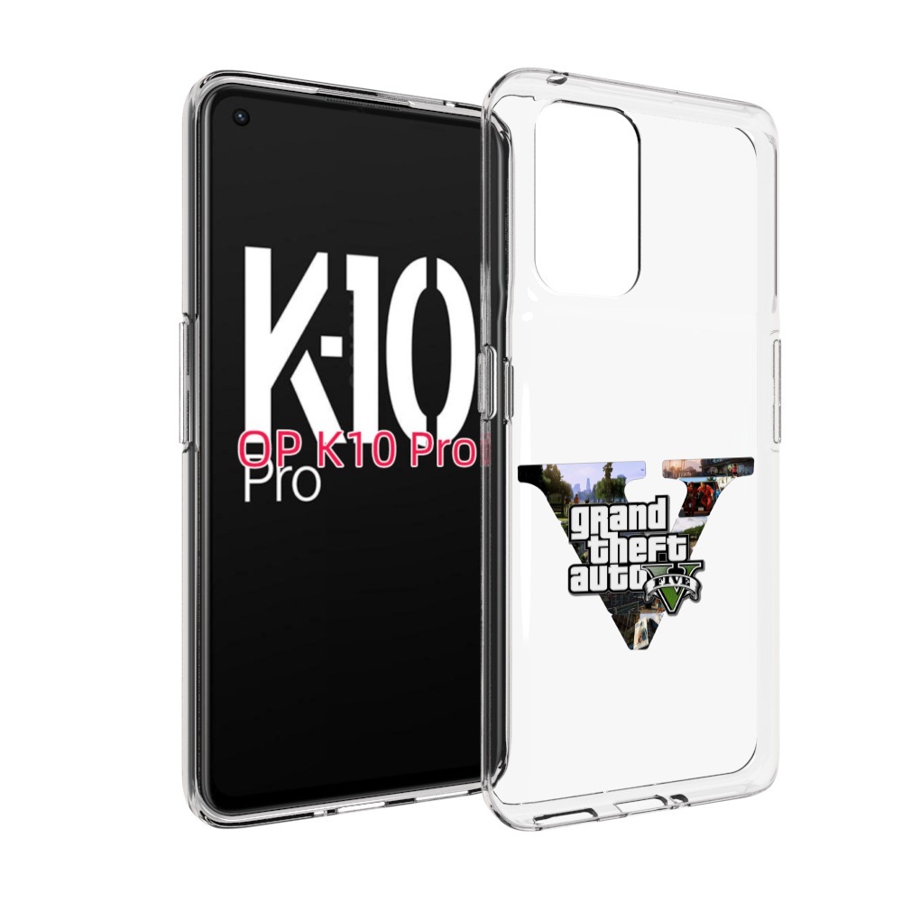 

Чехол MyPads GTA 5 логотип для OPPO K10 Pro, Прозрачный, Tocco