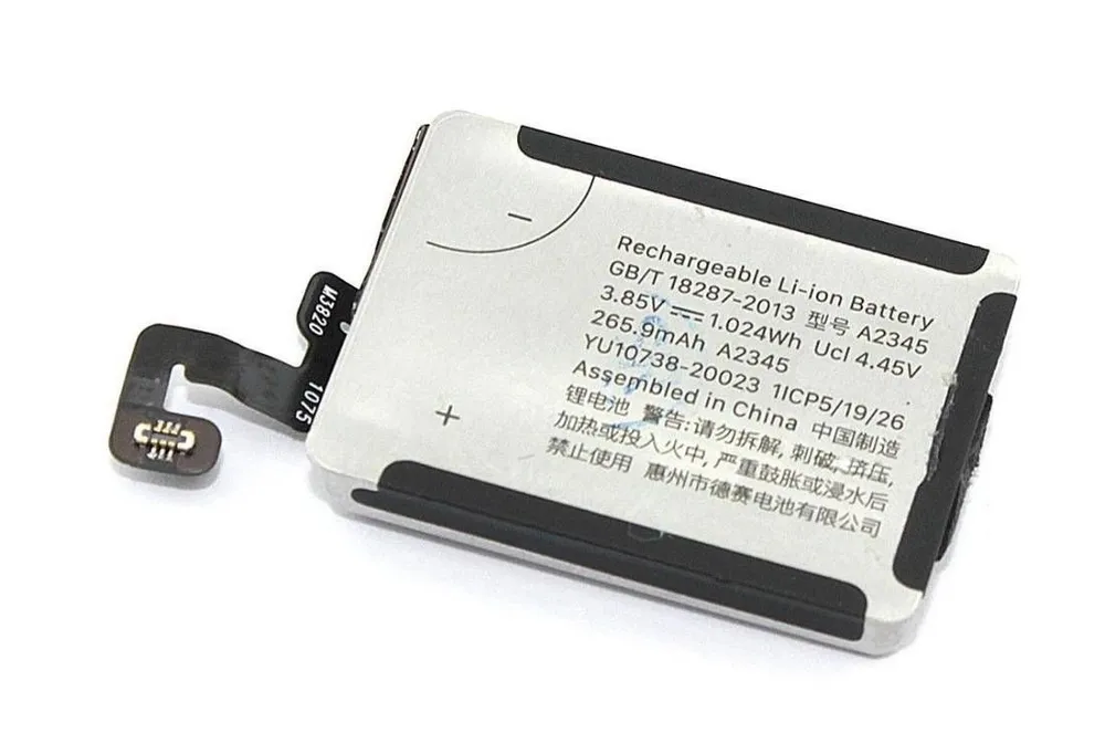 

Аккумулятор для Apple Watch Series S6 40 mm (A2345) 265,9 mAh, Черный, Apple Watch Series S6 40 mm (A2345)